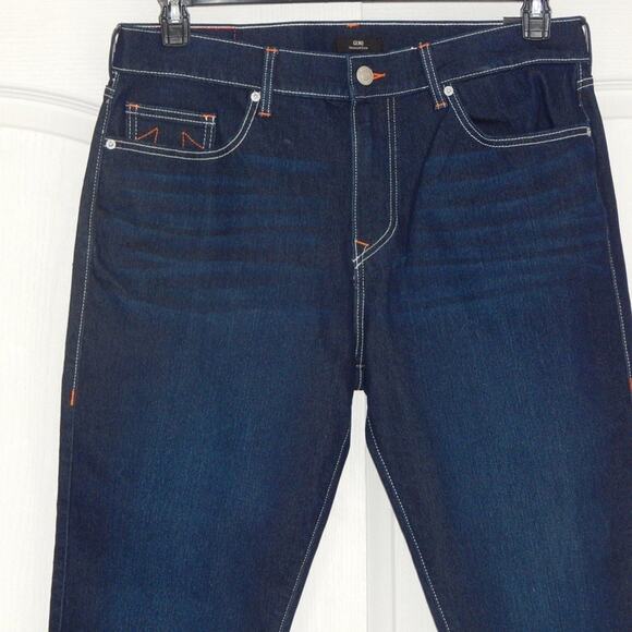 NWT True Religion Men’s GENO Relaxed SN Slim No Flap Dark Wash Jeans Size 36x32 - Picture 2 of 9